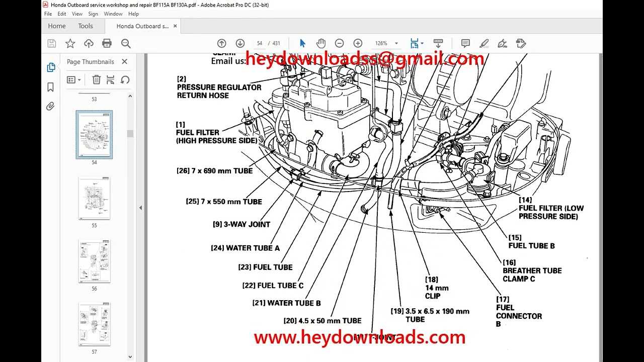 honda 130 outboard parts diagram