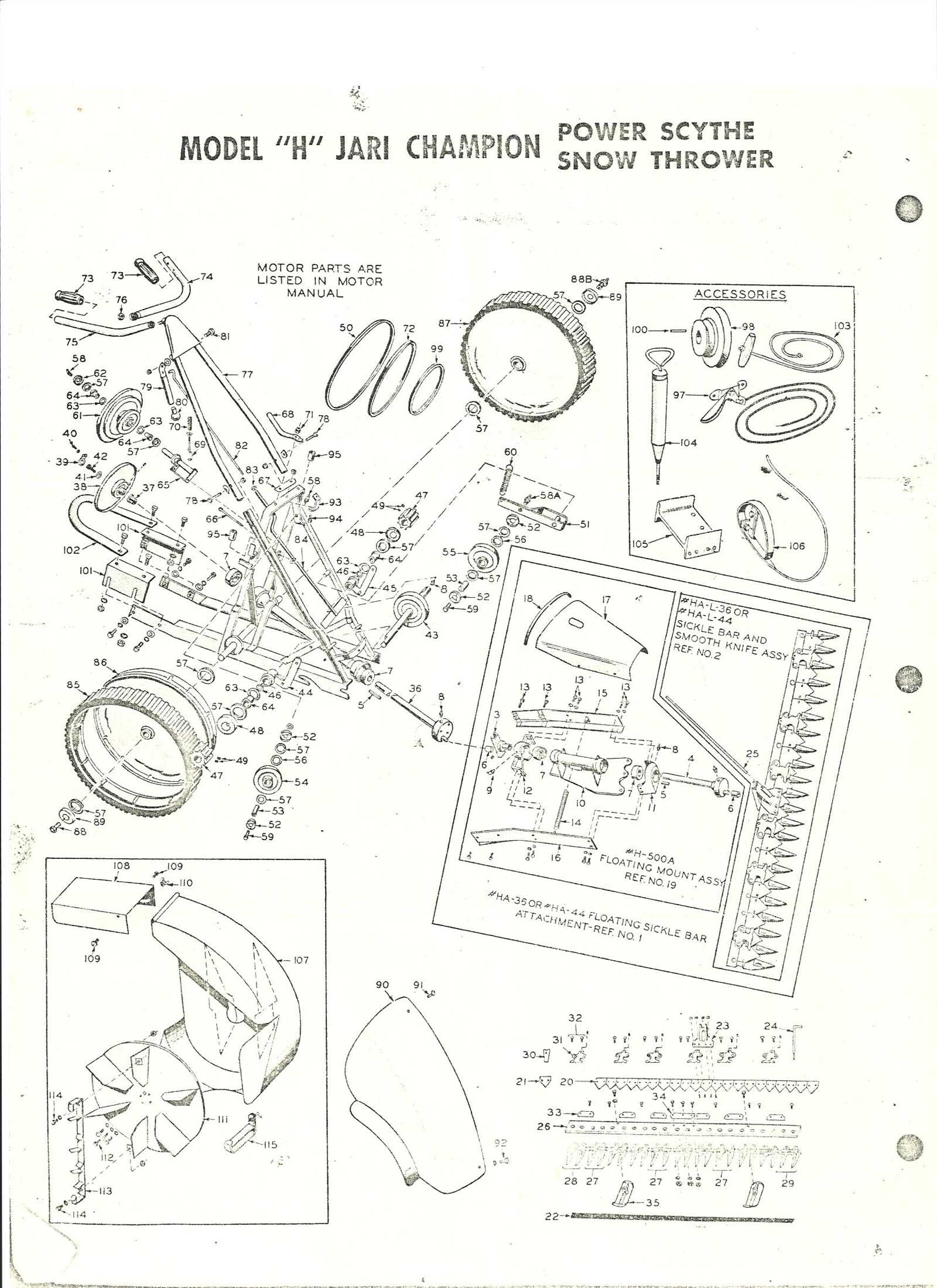 jari mower parts diagram