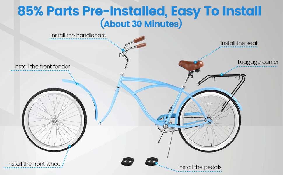 beach cruiser parts diagram