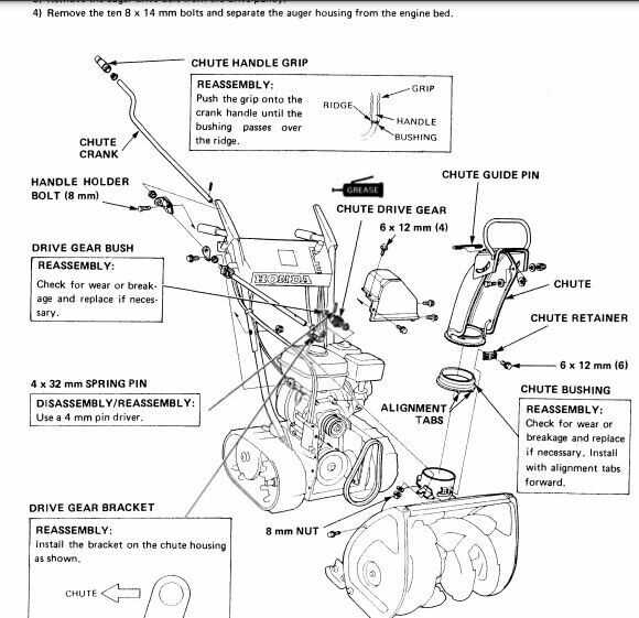 honda hs55 parts diagram