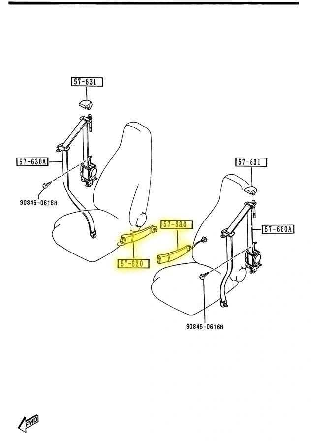 belt buckle parts diagram