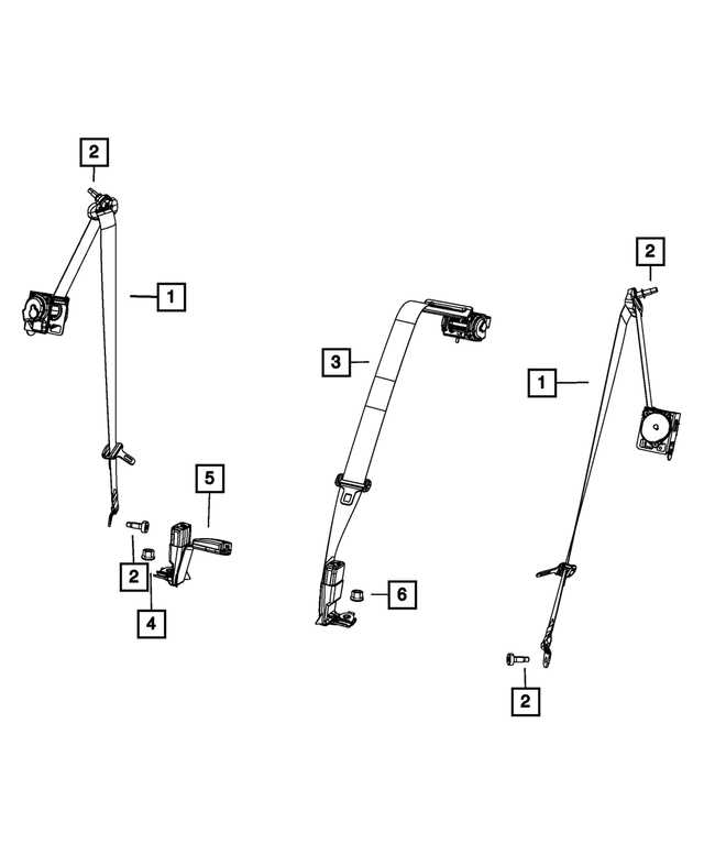 belt buckle parts diagram