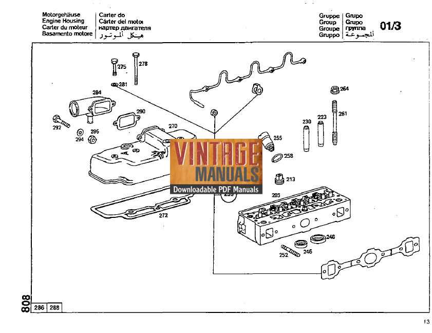 benz parts diagram