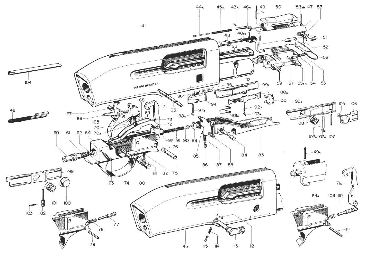 beretta 92 parts diagram