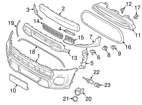 mini cooper body parts diagram