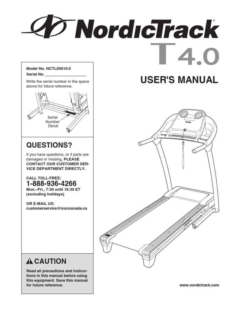 nordictrack treadmill parts diagram