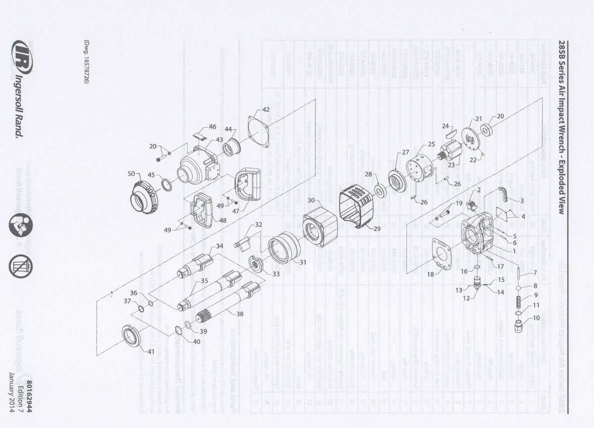ingersoll rand impact parts diagram