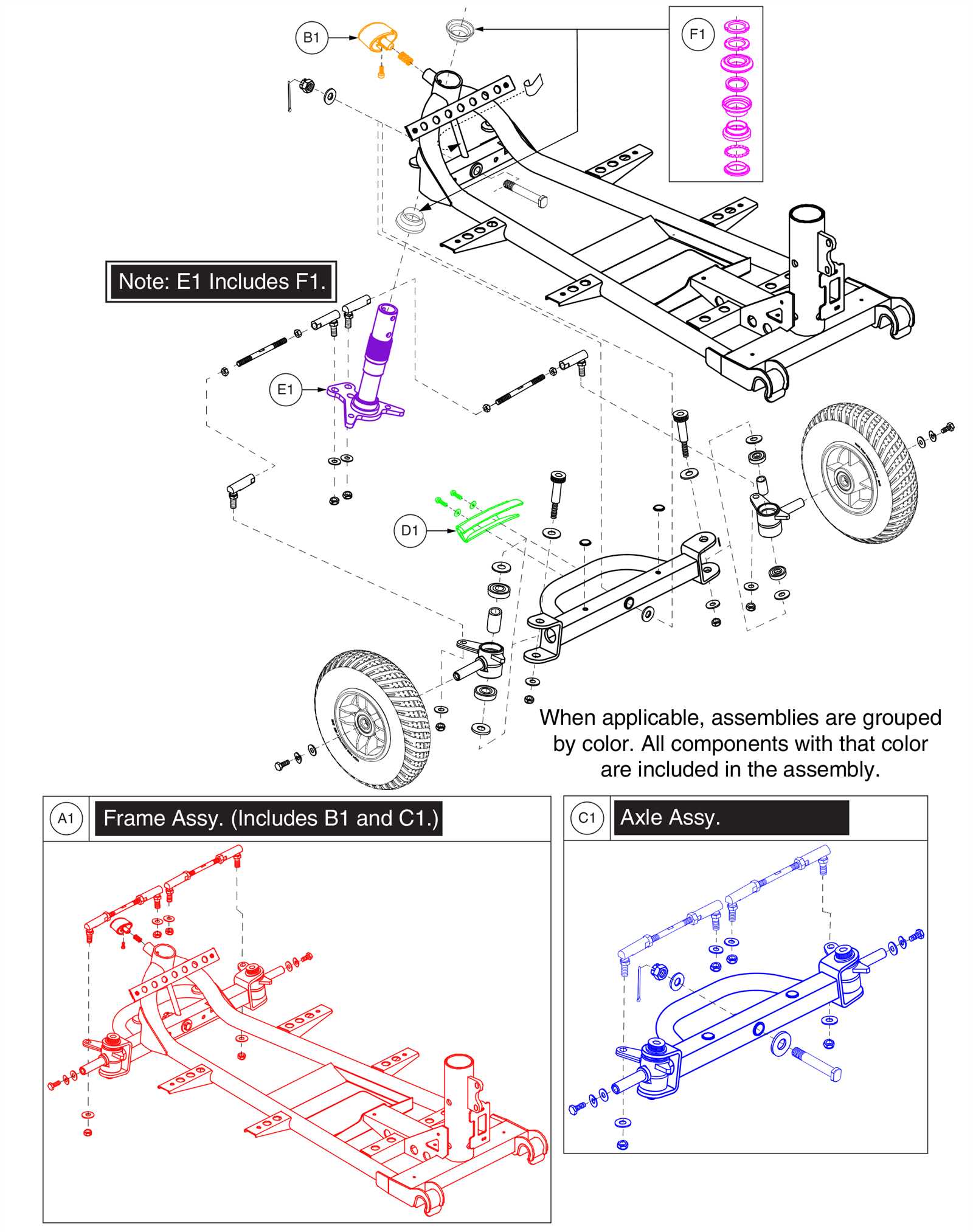 gogo scooter parts diagram