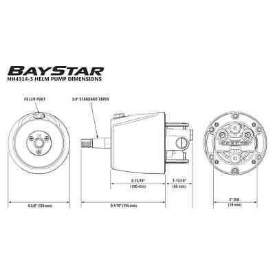 baystar hydraulic steering parts diagram