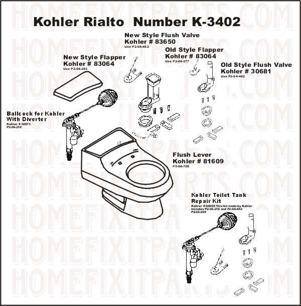 kohler shower valve parts diagram