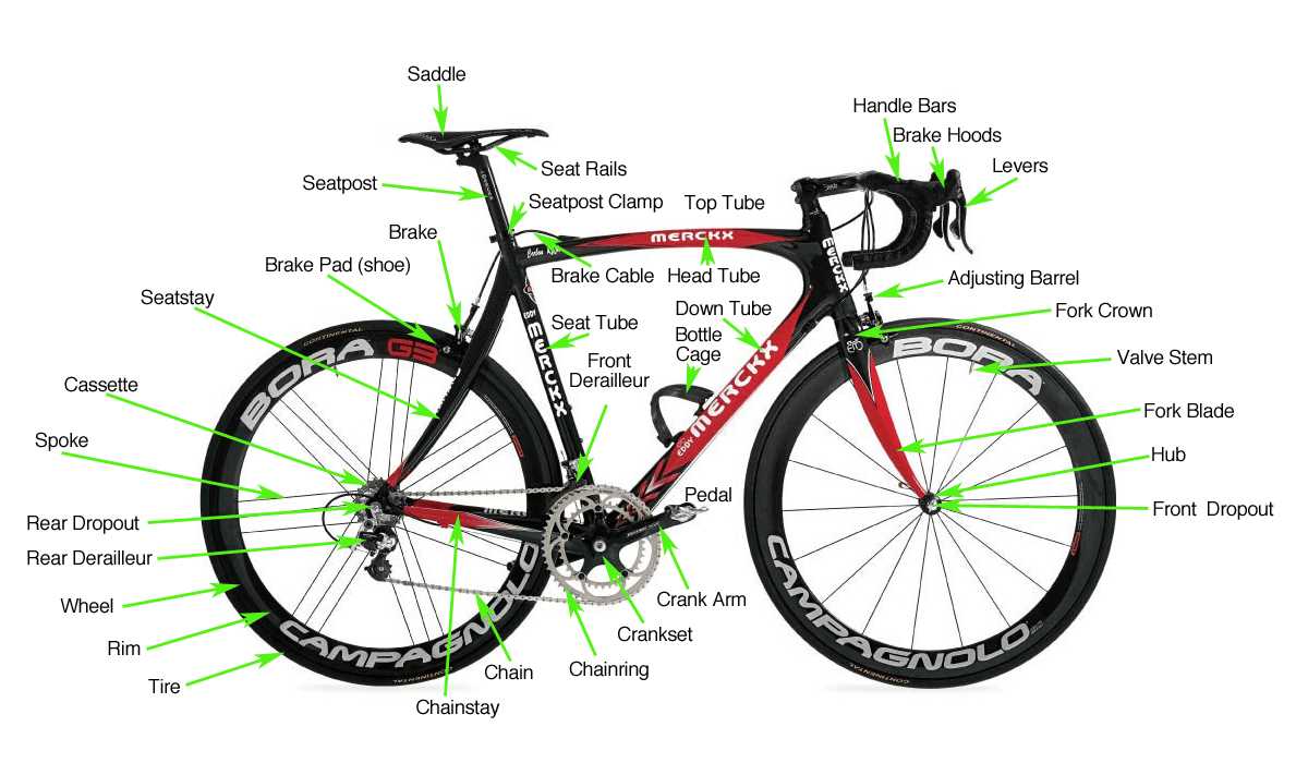 bicycle parts names diagram