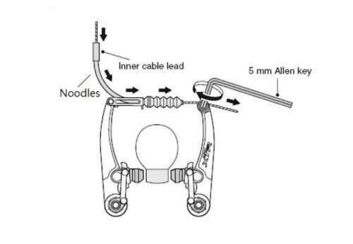 bicycle v brake parts diagram