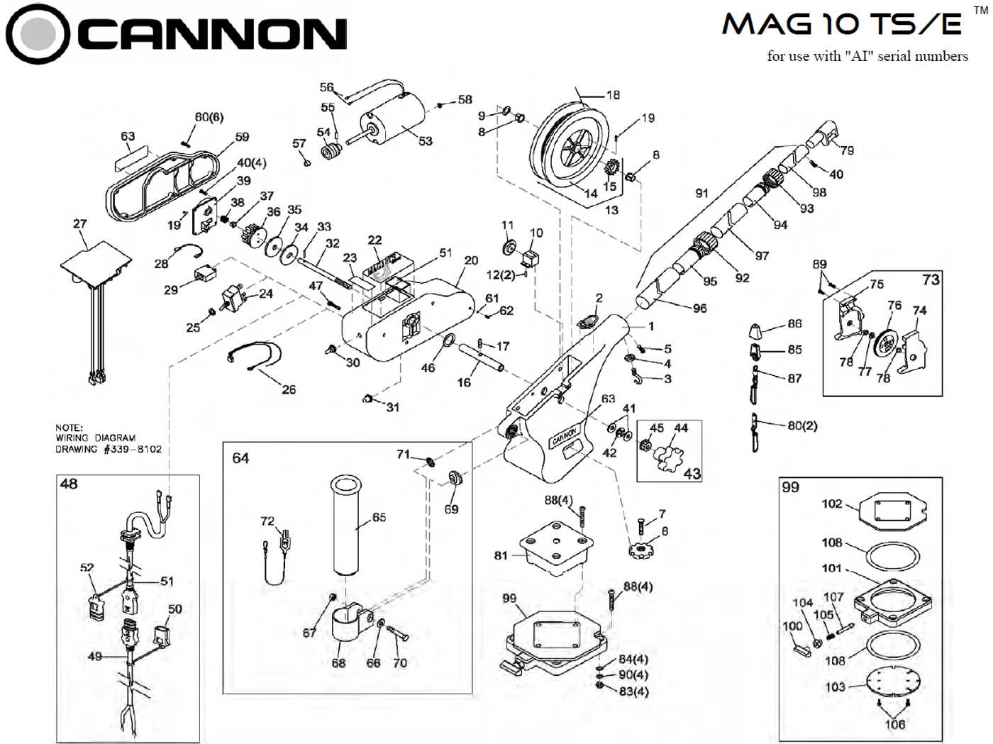 big jon downrigger parts diagram