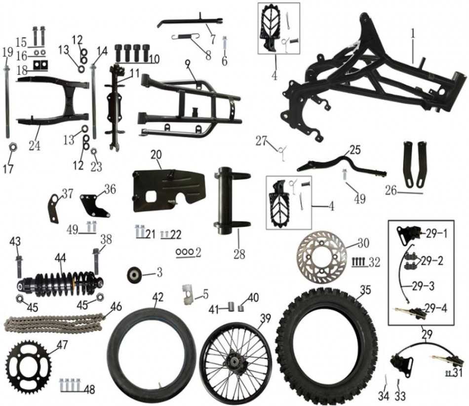 bike parts diagram