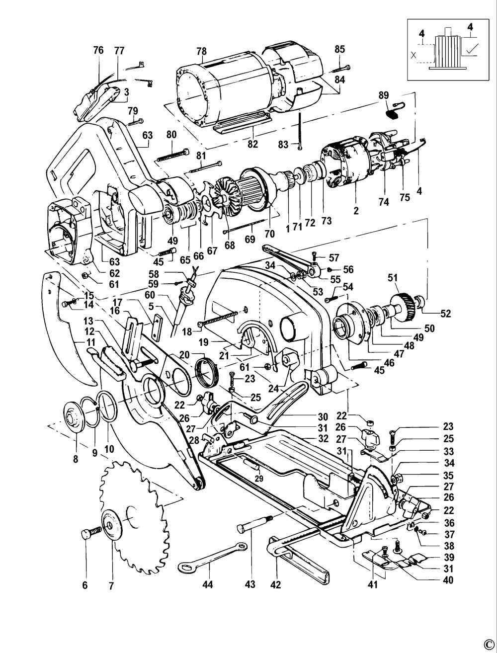 dewalt circular saw parts diagram