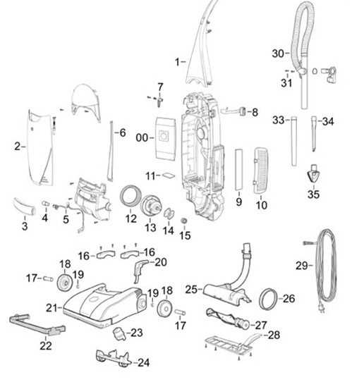 bissell powerforce parts diagram