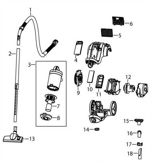 bissell powerforce parts diagram