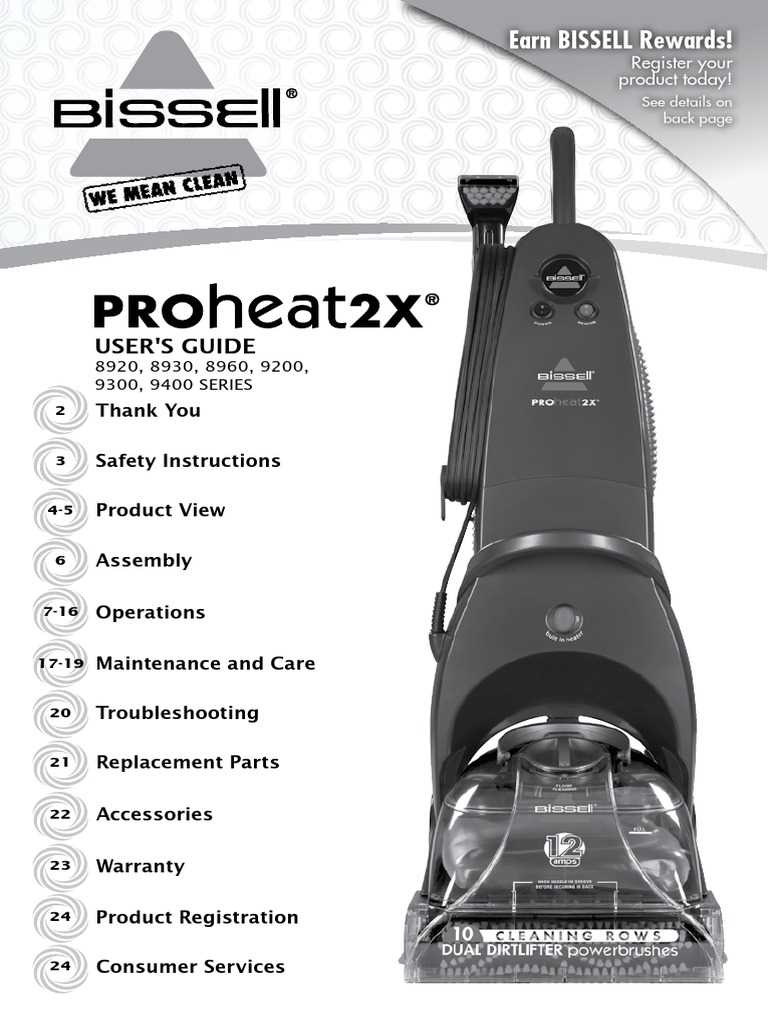 bissell proheat 2x pet parts diagram