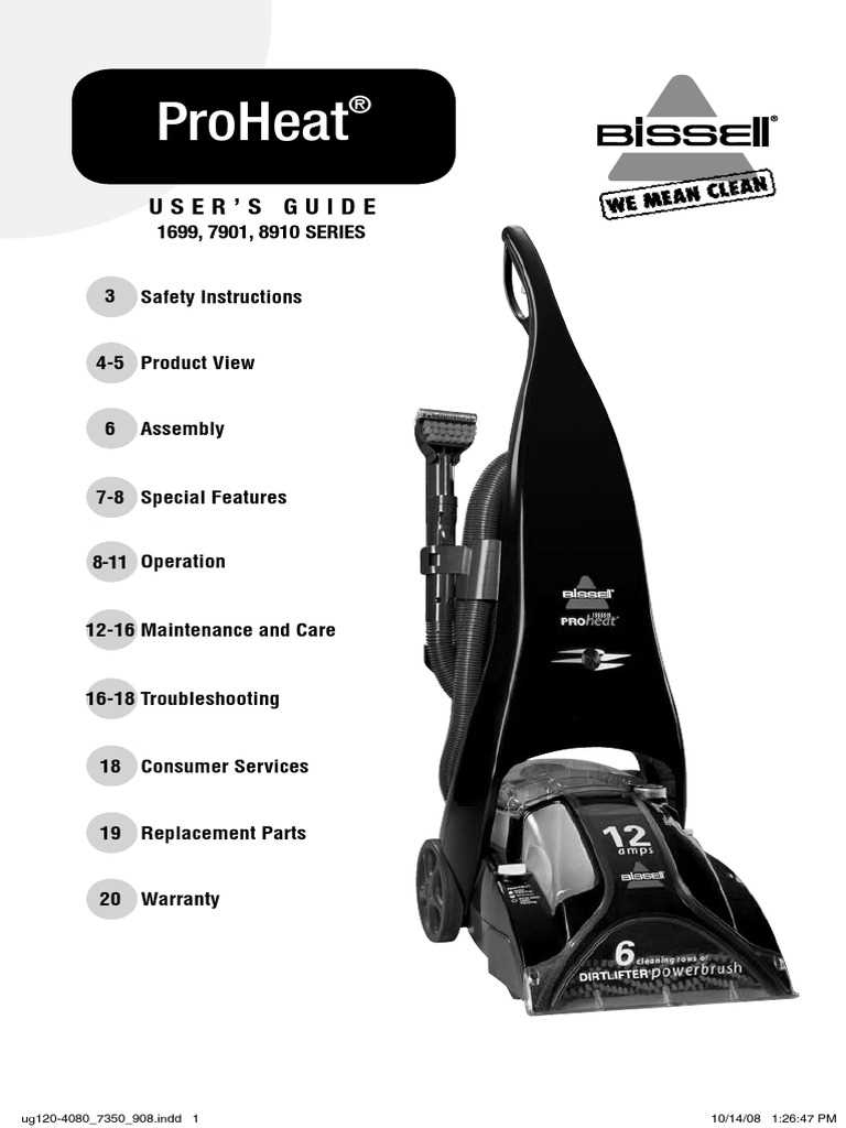 bissell proheat parts diagram