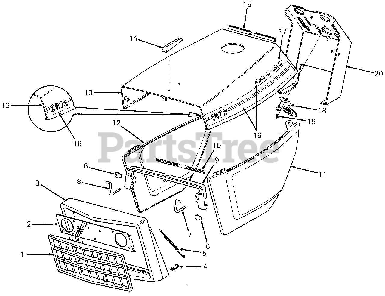 cub cadet 149 parts diagram