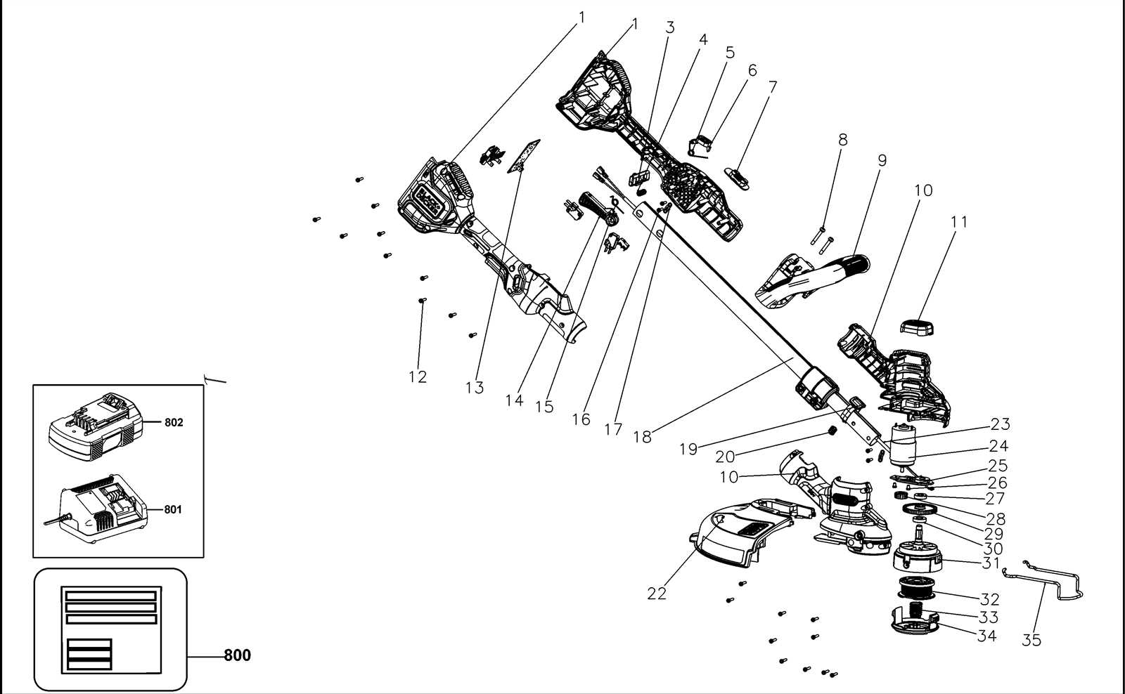 black and decker gh3000 parts diagram