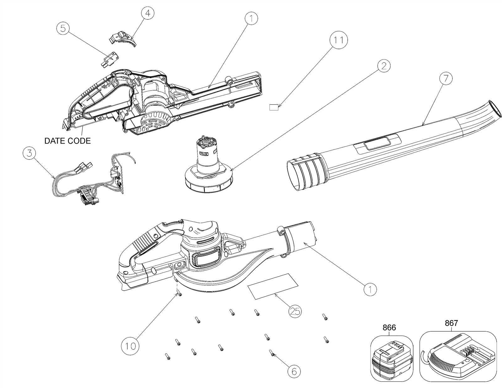 black and decker lst136 parts diagram