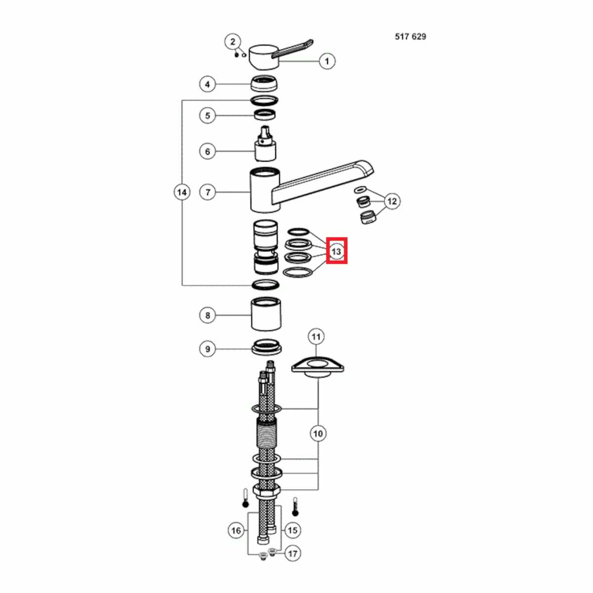 blanco faucet parts diagram