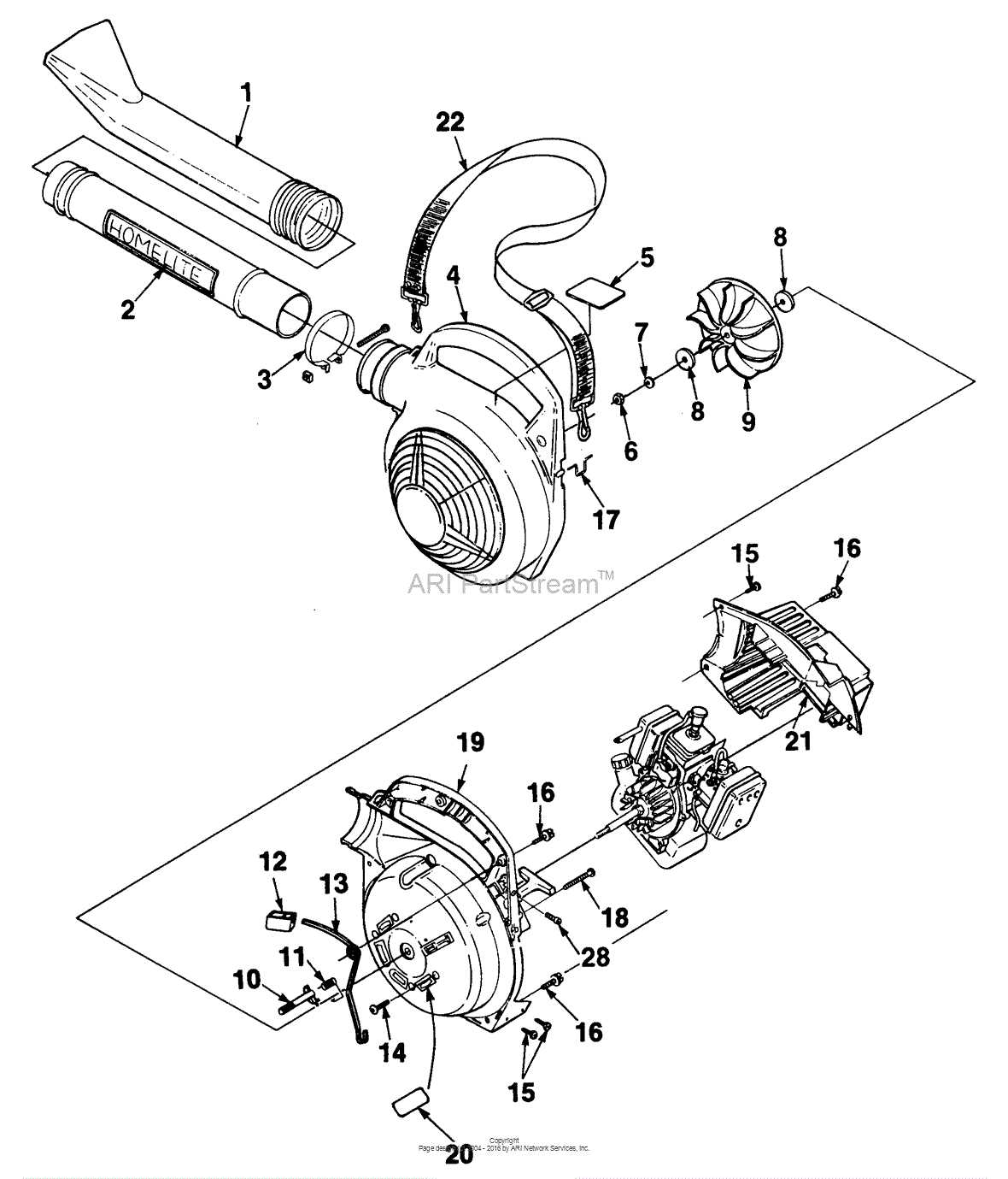 blower parts diagram