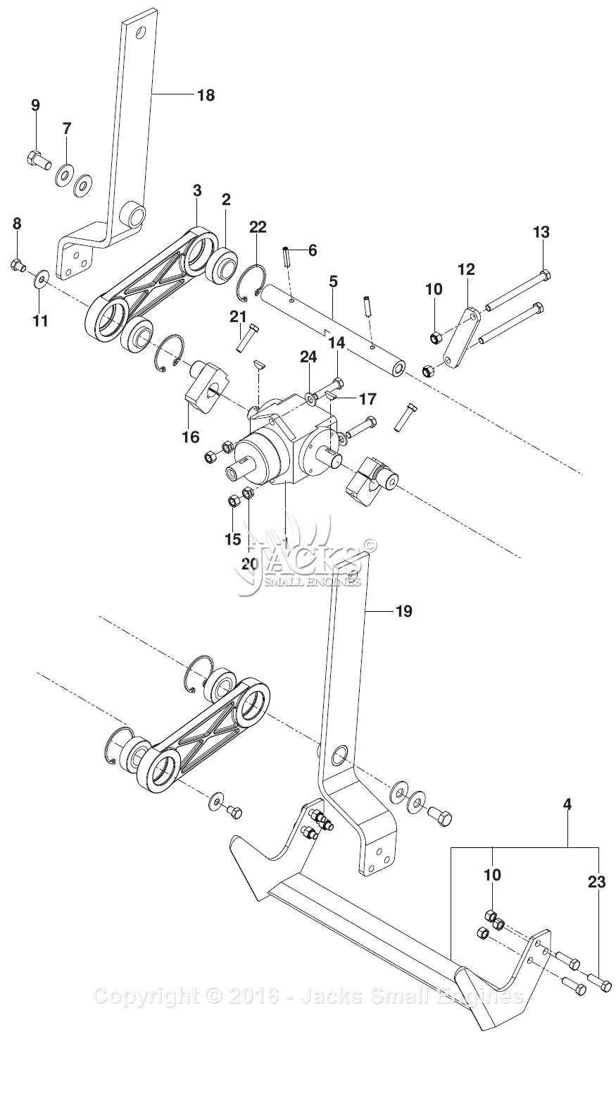 bluebird sod cutter parts diagram