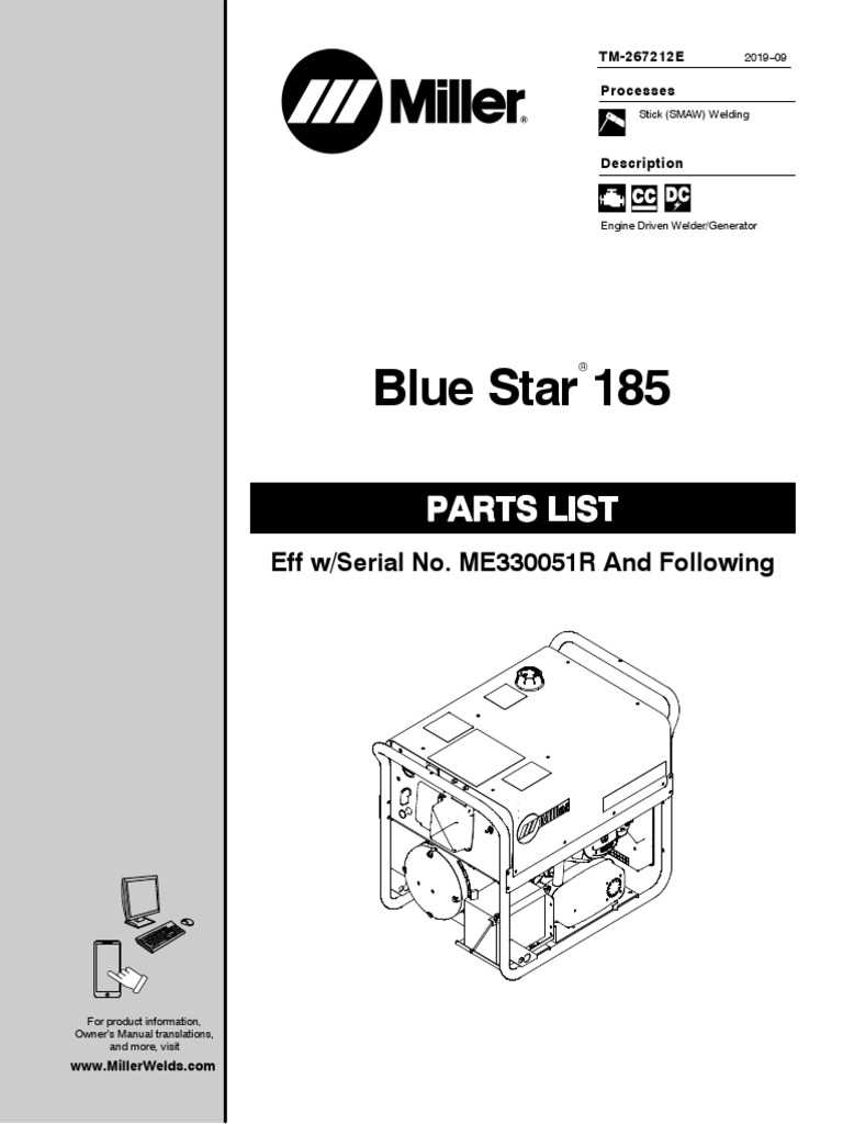 bluestar parts diagram