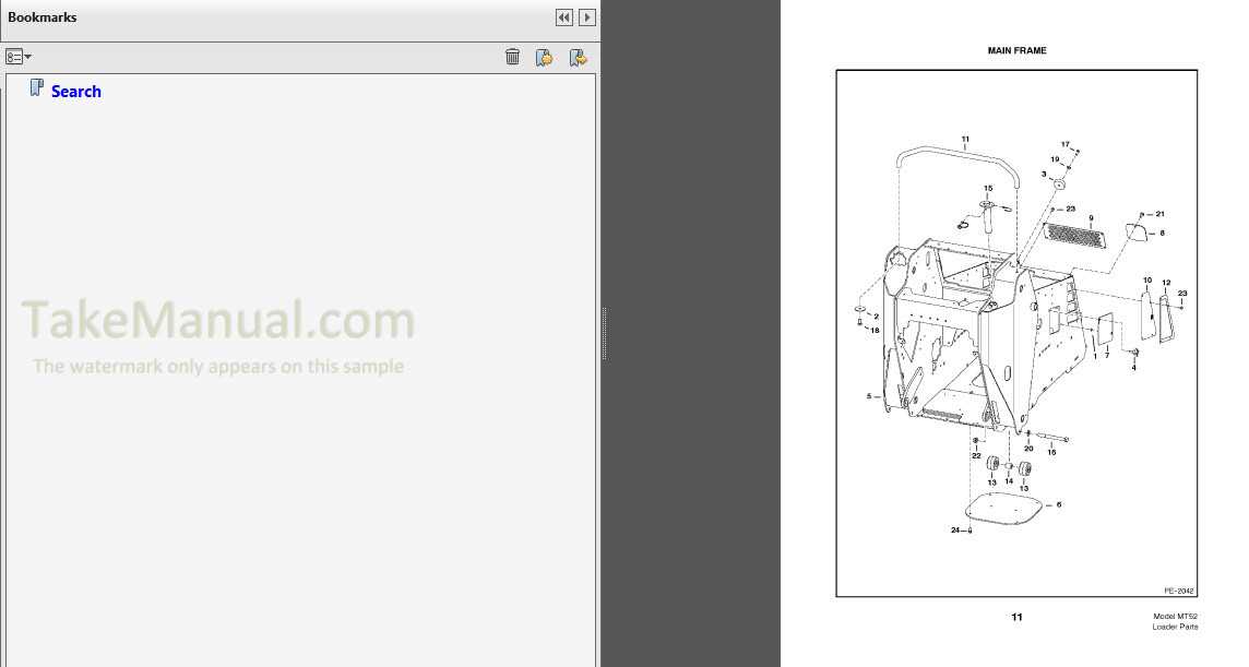 bobcat mt52 parts diagram