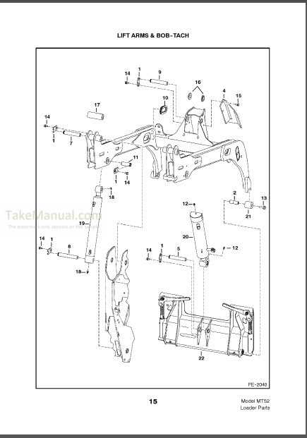 bobcat skid steer parts diagram