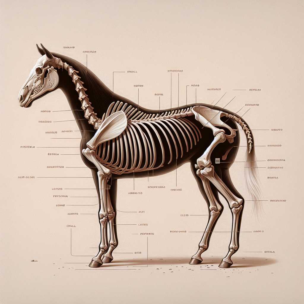 body parts of a horse diagram