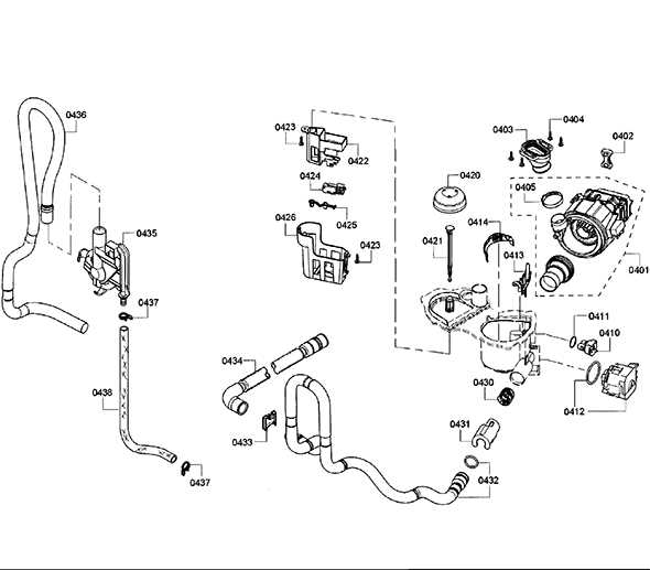 bosch dishwasher filter parts diagram