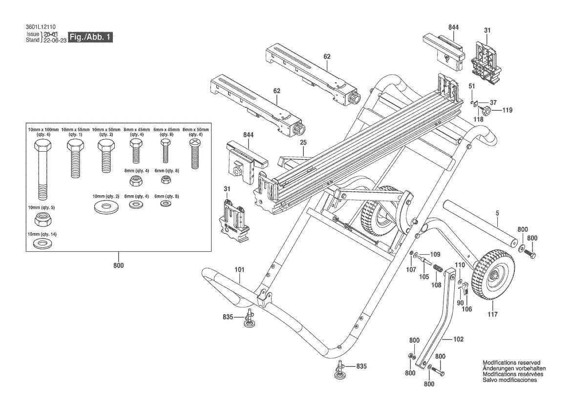 bosch table saw parts diagram