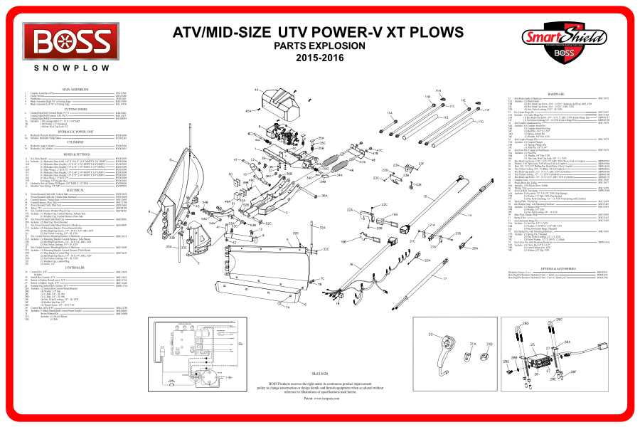 boss snow plow parts diagram