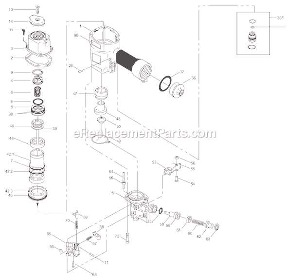 bostitch coil framing nailer parts diagram