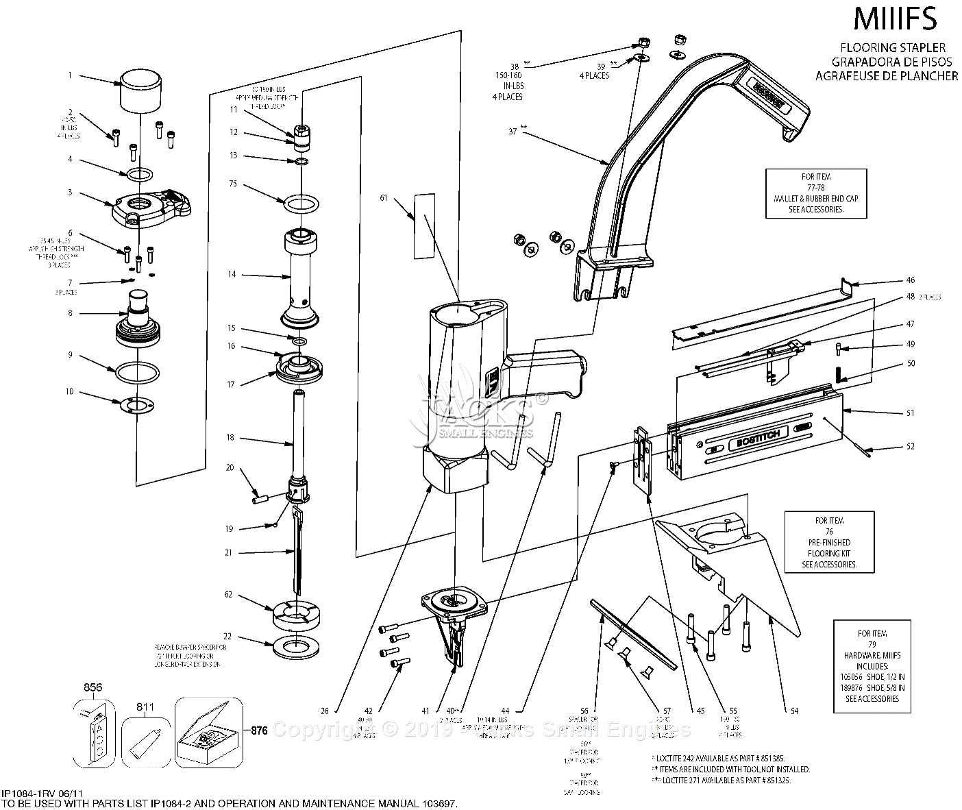 bostitch coil framing nailer parts diagram