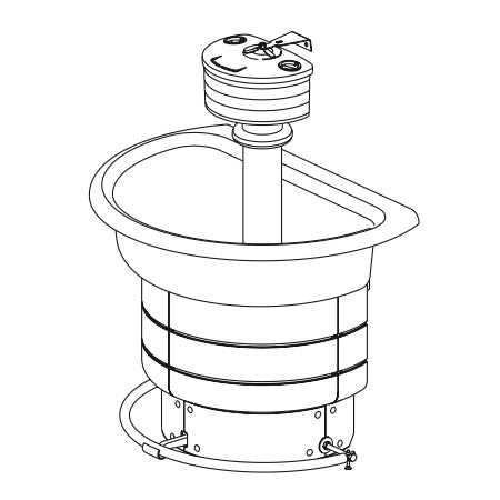 bradley semi circular wash fountain parts diagram