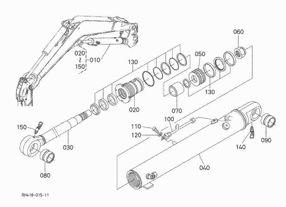 kubota excavator parts diagram