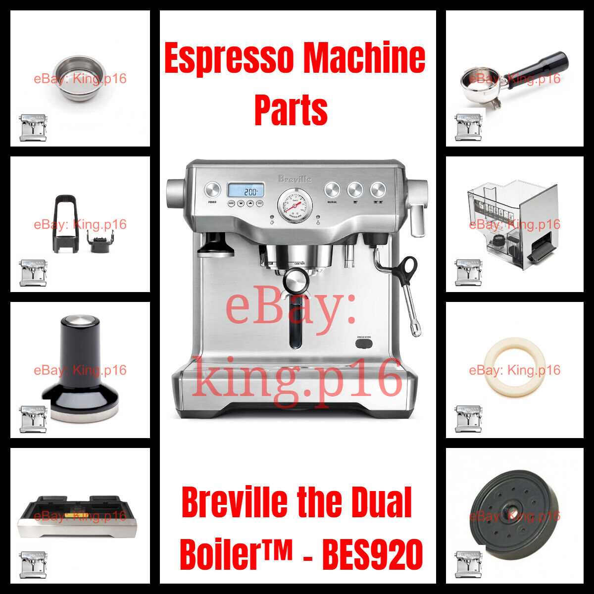 breville espresso machine parts diagram