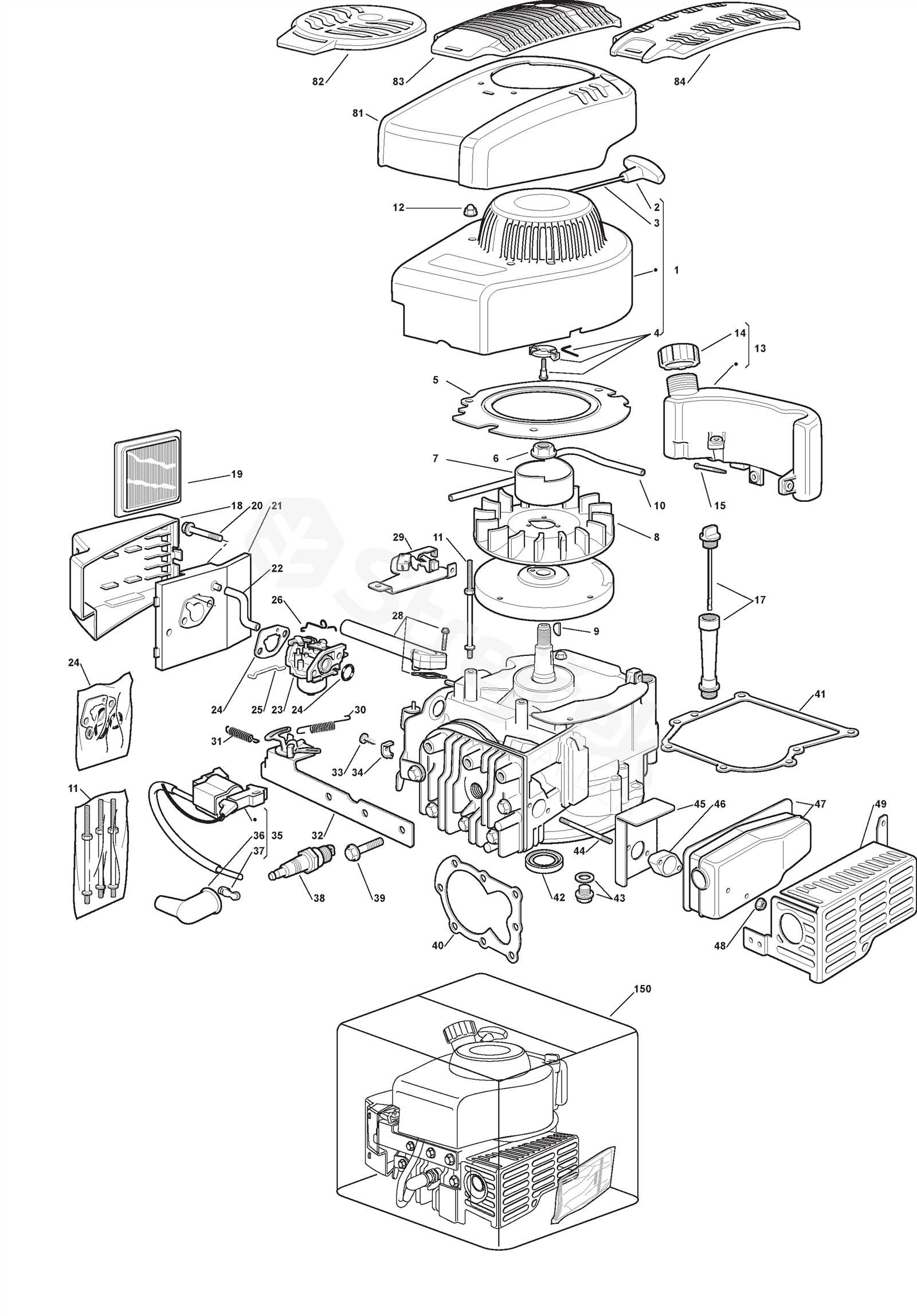 briggs and stratton 35 classic parts diagram