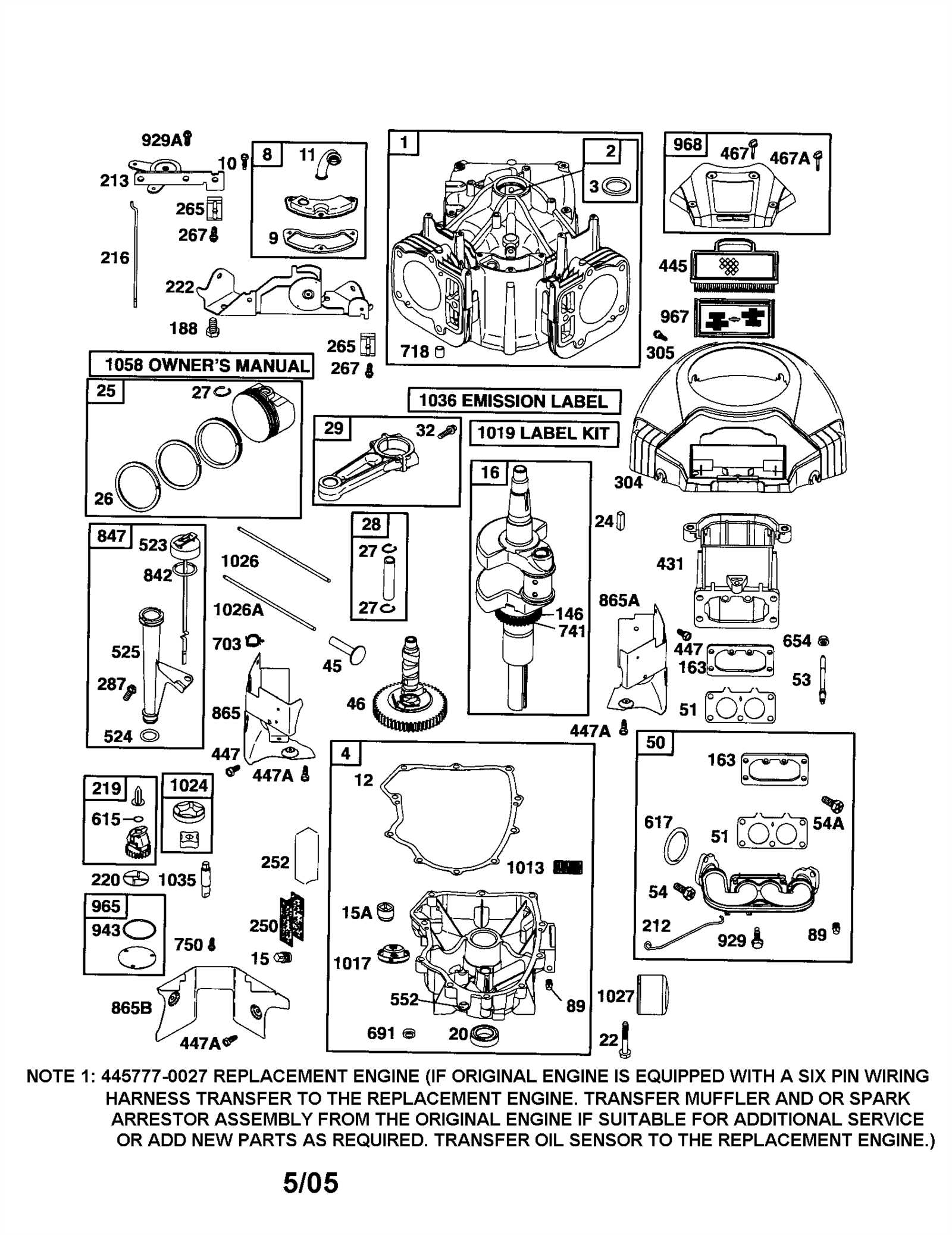 briggs and stratton 500 series parts diagram