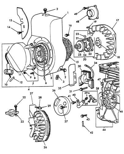briggs and stratton 5hp horizontal shaft engine parts diagram