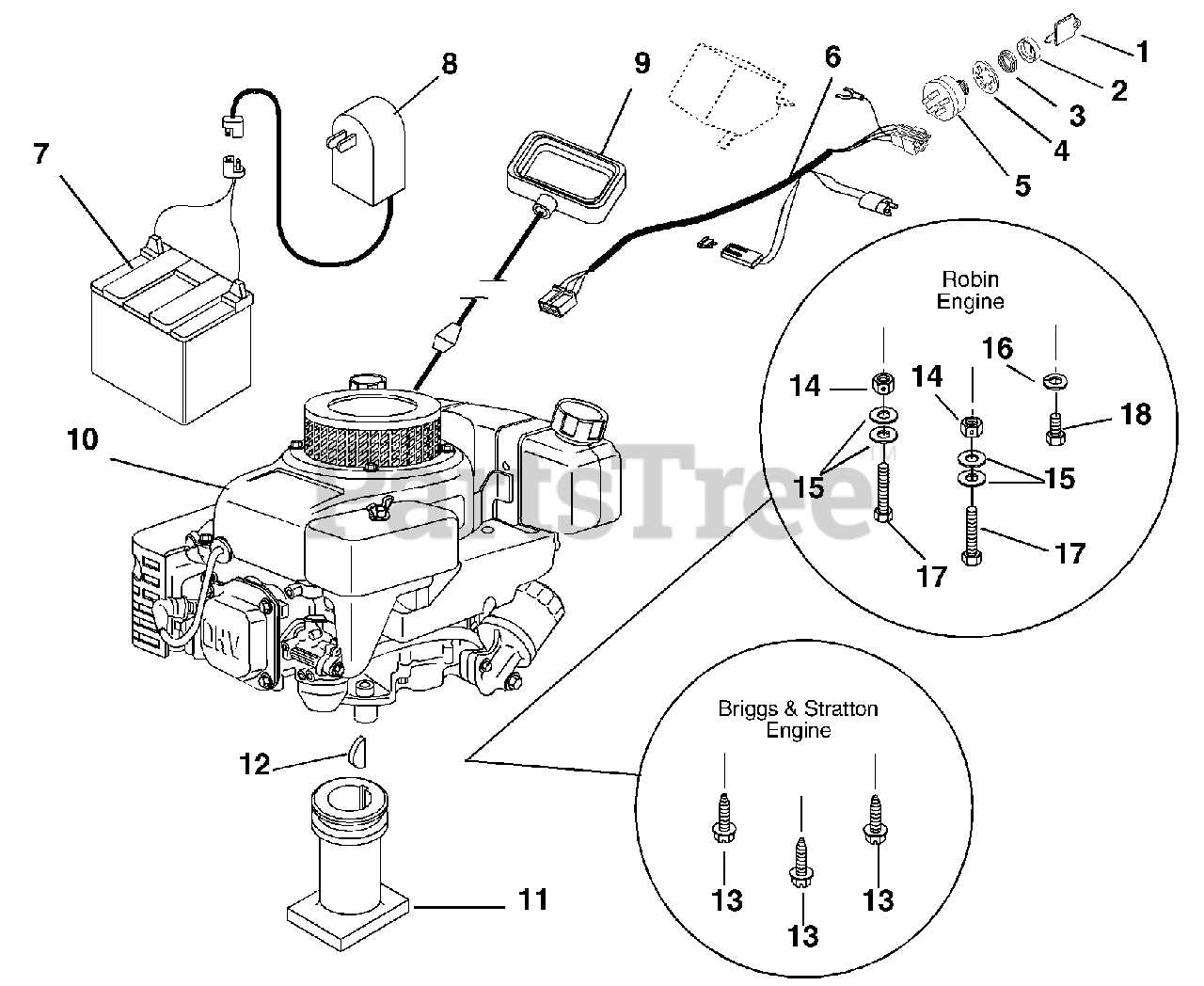 briggs and stratton 6.75 engine parts diagram