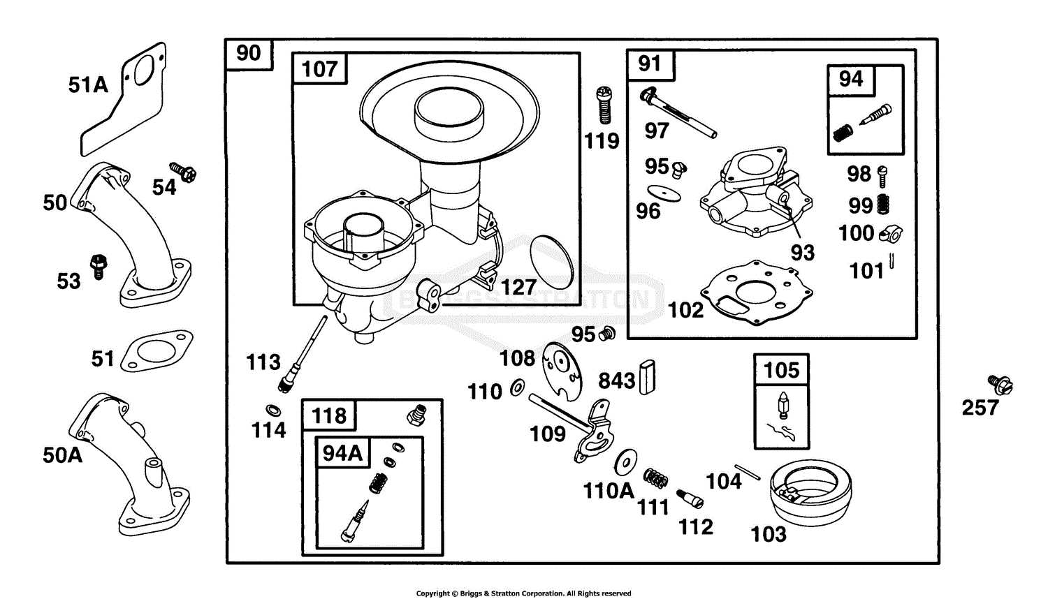 briggs and stratton cr950 parts diagram