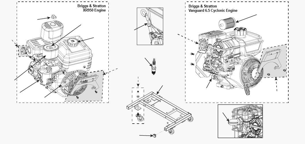 briggs and stratton cr950 parts diagram