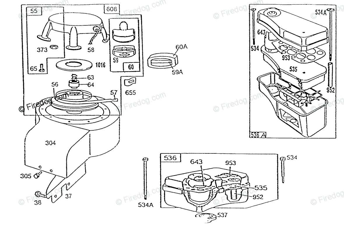 briggs and stratton push mower parts diagram