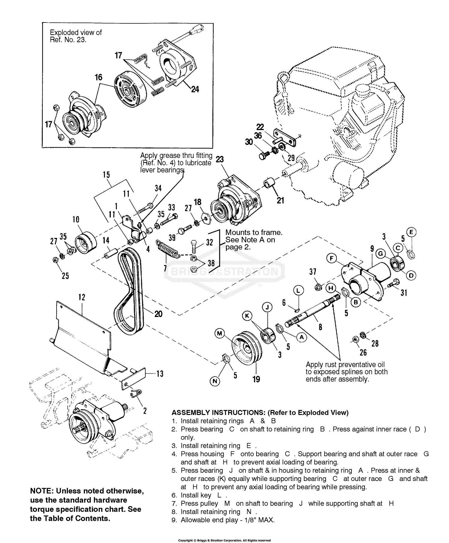 briggs and stratton vanguard 18 hp v twin parts diagram