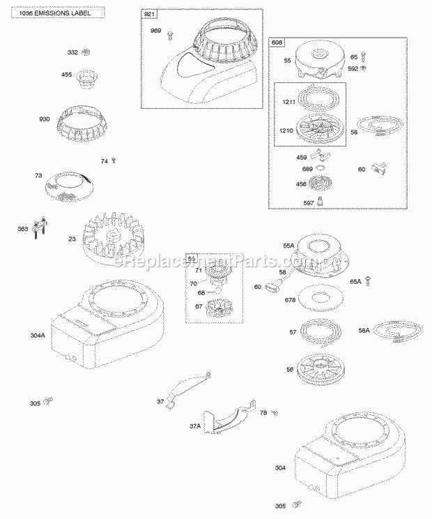 briggs and stratton ybsxs.2051hf parts diagram